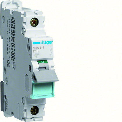 Minibrytare 1-P 13A D 10kA (Rexel)