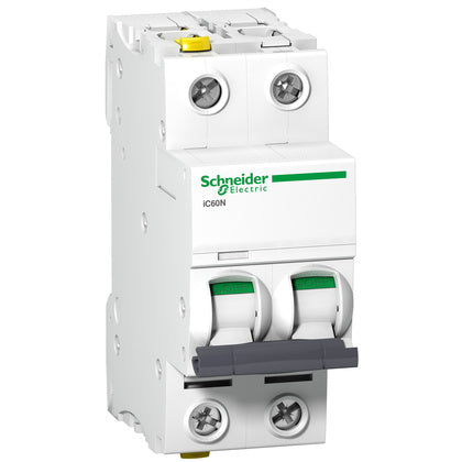 Dvärgbrytare iC60N 2P B6A (Rexel)