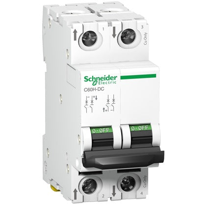 Dvärgbrytare iC60H-DC 2P C16A (Rexel)