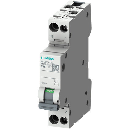 Minibrytare 1P+N 1MW 6kA C16A (Rexel)