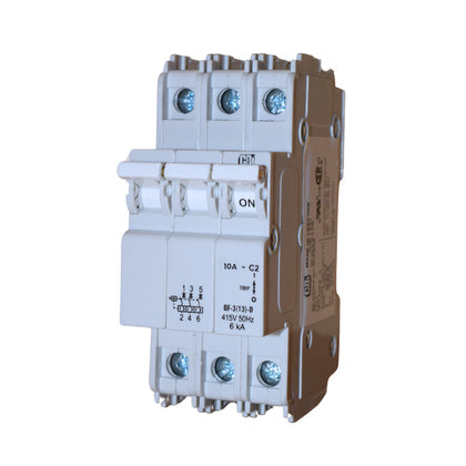 Minibrytare 3-pol 10A (Rexel)