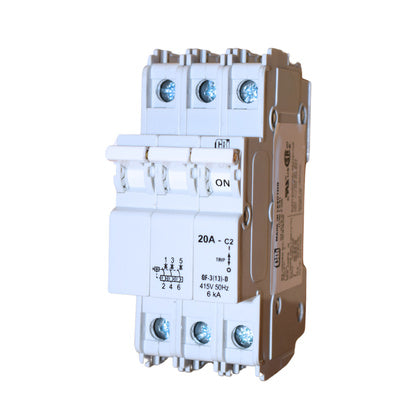 Minibrytare 3-pol 20A (Rexel)