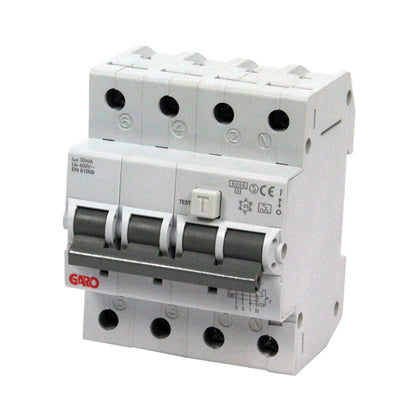 PERSONSKYDDSBR 4P 13A KARC 6KA RCBO GS C13A 4P (Rexel)