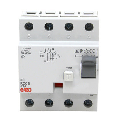 JORDF BR SEL 63A 4P 100mA (Rexel)
