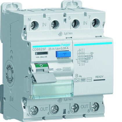 JFB 10kA 3P+N 25A 30mA  B hfq (Rexel)