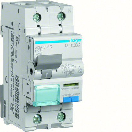 Personsk aut 1P+N B25A 30mA (Rexel)