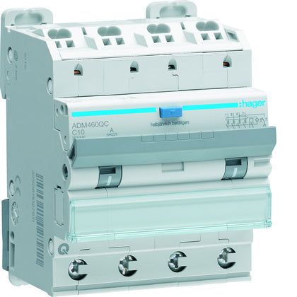 Personbr 4P C10A 30MA A 6KA QC (Rexel)
