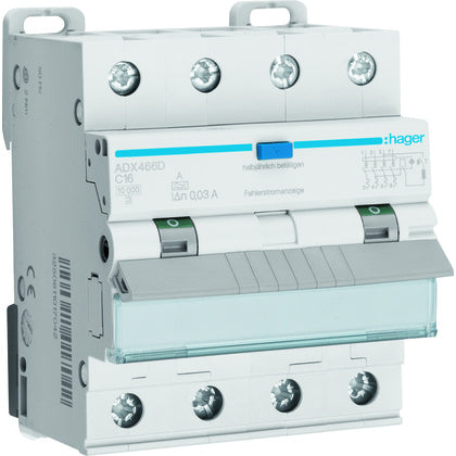 Personskbr 4P C16A 30MA A 10kA (Rexel)
