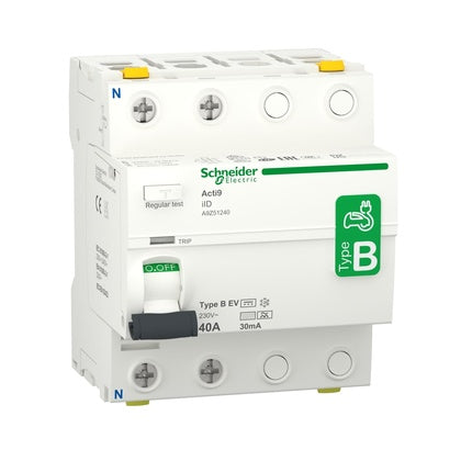 Jordfelsbr A9 2P 40A 30mA B EV (Rexel)