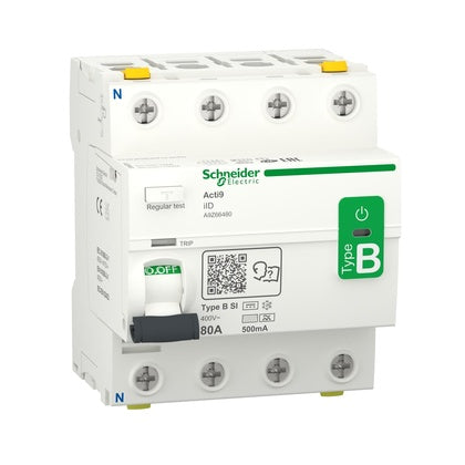 Jordfelsb A9 4P 80A 500mA B-SI (Rexel)
