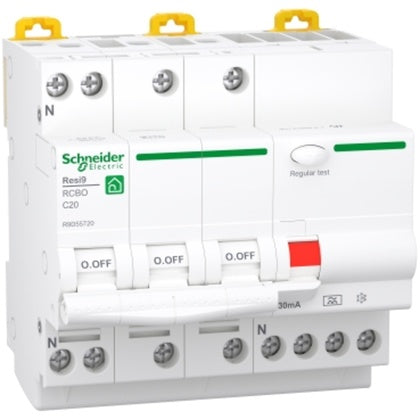 Persskbr. R9 3P+N C20A 30mA A (Rexel)