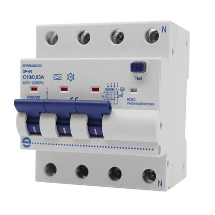 PSB/RCBO 10kA 4P C10A 30mA (Rexel)