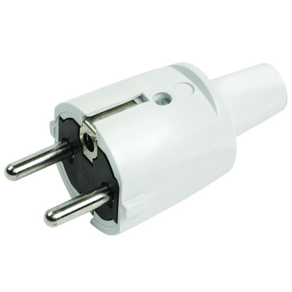 STICKPROPP GRÅ PVC JORD SCHUKO 16 A (Rexel)