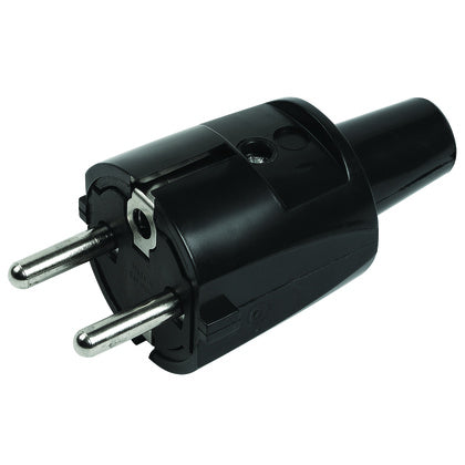 STICKPROPP SVART PVC JORD 16 A (Rexel)