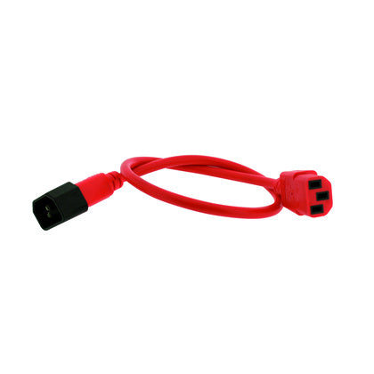 Strömkabel C13/C14 röd 2m (Rexel)