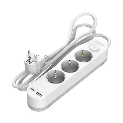 Grenuttag 3v br & USB A/USB C (Rexel)