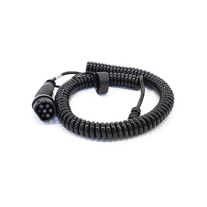 Laddkabel Typ2 1Fas 4m spiral (Rexel)
