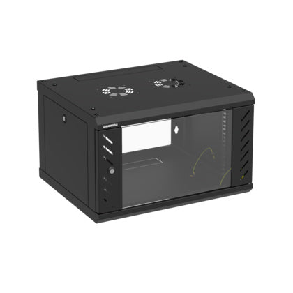 Väggskåp 6HE flatp 600x500 sv (Rexel)