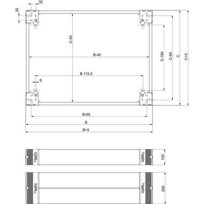 SOCKEL SIDOPAR 100X1000 (Rexel)