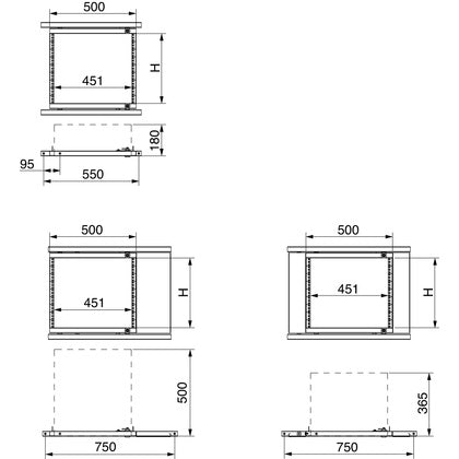 RAM SVÄNGBAR 19 21U (Rexel)