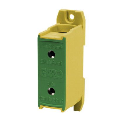 PLINT GUL/GRÖN 150mm² Al/CU 1P (Rexel)