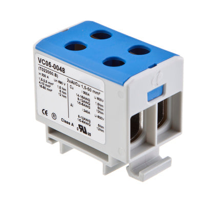 Plint Blå 2x1,5-50mm² Al/Cu (Rexel)