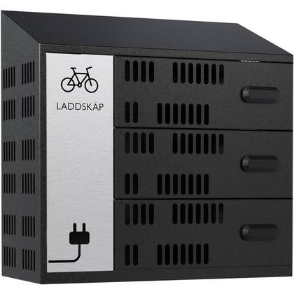 Laddskåp ID BIKE 3 Nyckellås (Rexel)