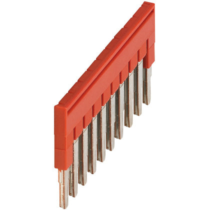 Överkoppl 10pol  2,5mm²  röd (Rexel)