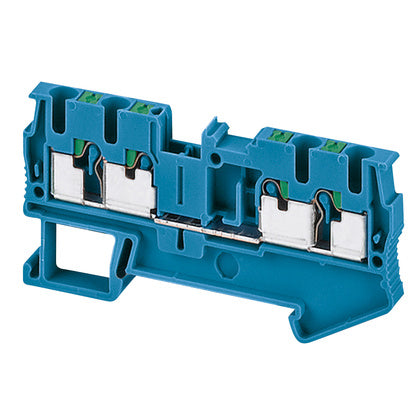 Push-in plint 4 pol 2,5mm² blå (Rexel)