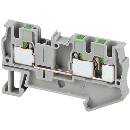 Push-in plint  3 pol 4mm² grå (Rexel)