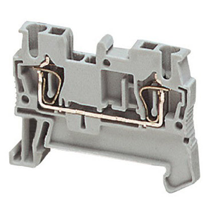Bladfj plint 2 pol 2,5mm² grå (Rexel)