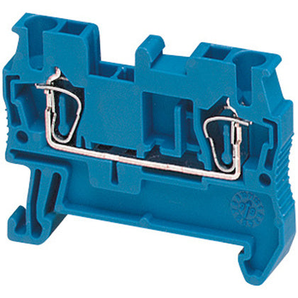 Bladfj plint 2 pol 2,5mm² blå (Rexel)