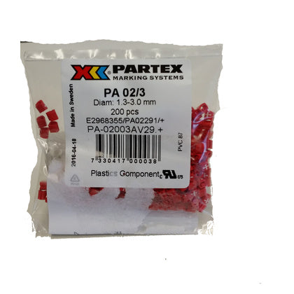 PA1/3 RÖD/VIT 200PÅSE (+) (Rexel)