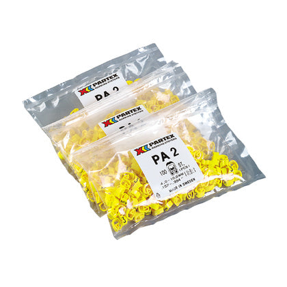 PA2/4 GUL/100-PÅSE (0) (Rexel)
