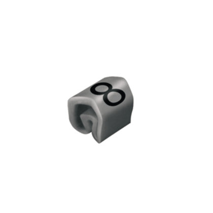 Märkn CLIC 1-3 8 grå Påse/200 (Rexel)