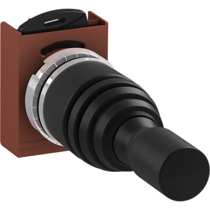JOYSTICK 2-POS SVART ÅTERFJÄ (Rexel)