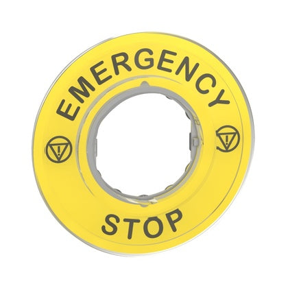 Skylt 3D EMERGENCY STOP (Rexel)