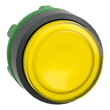 Lamptryckknapp gul förhöjd (Rexel)