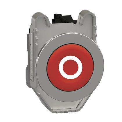 Tryckknapp röd inf vit O 1NC (Rexel)