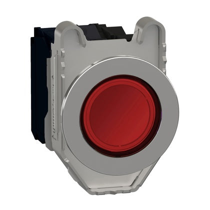Lamptryckknapp röd inf 230V (Rexel)