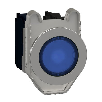 Lamptryckknapp blå inf 120V (Rexel)