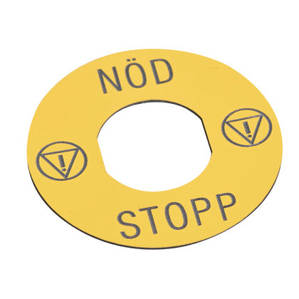 Skylt DIA 60 nödstopp (Rexel)