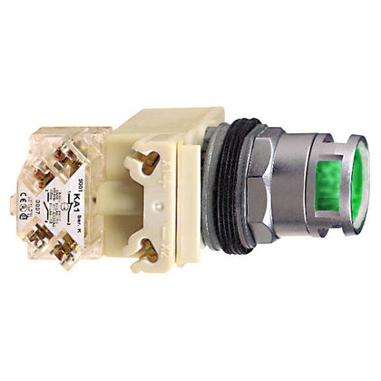 LAMPTRYCKKNAPP GRÖN 24V (Rexel)
