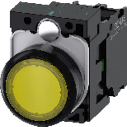 LAMPTRYCKKNAPP GUL 24V 1NO (Rexel)