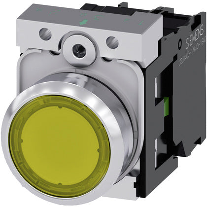 LAMPTRYCKKNAPP GUL 230V 1NO (Rexel)