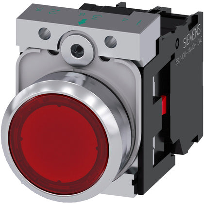 LAMPTRYCKKNAPP RÖD 230V 1NC (Rexel)