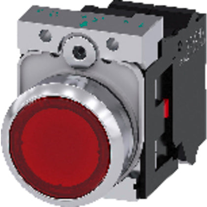 LAMPTRYCKKNAPP RÖD 230V 1NC (Rexel)