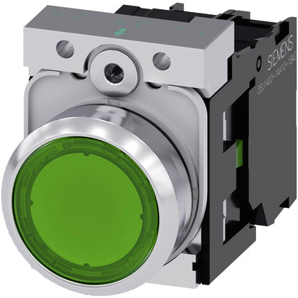 LAMPTRYCKKNAPP GRÖN 230V 1NO (Rexel)