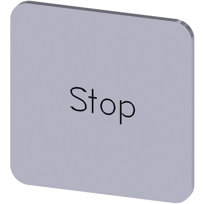 SKYLT INSKR: STOP 22X22MM (Rexel)