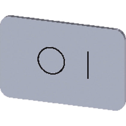 SKYLT SYMBOL: O I 17.5X27MM (Rexel)